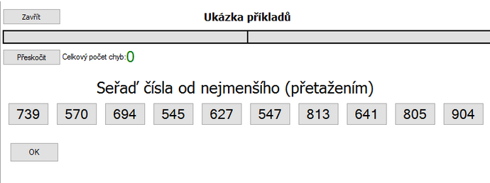 Ukzka zkouen pklad na seln ose - doplovn v oboru pirozench sel.